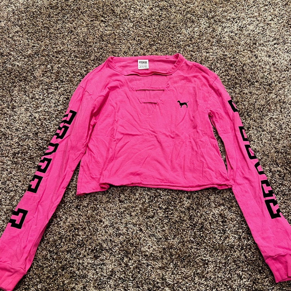 Pink long sleeve shirt